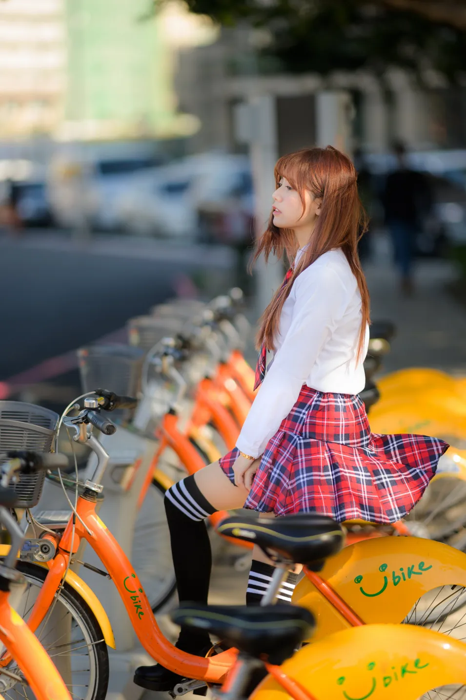 [Mzsock] NO.233 Student uniform high heels street photography#[105P]-30